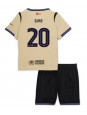 Barcelona Dani Olmo #20 Replika Borta Kläder Barn 2025-26 Kortärmad (+ byxor)